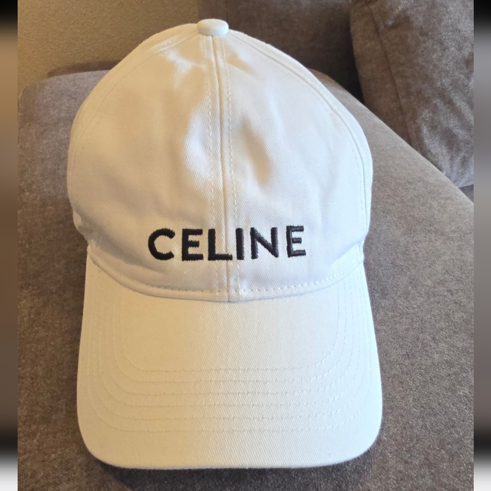 Celine White Cap